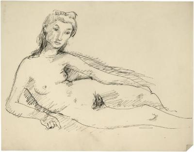 [Reclining female nude]