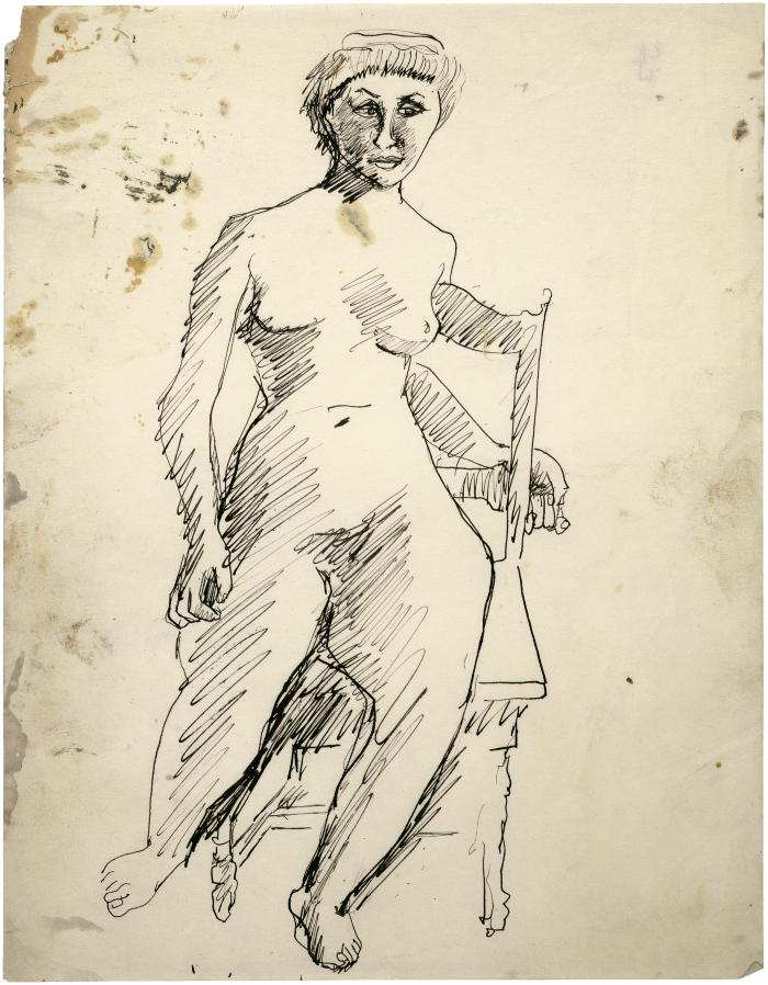 [Female nude in chair]