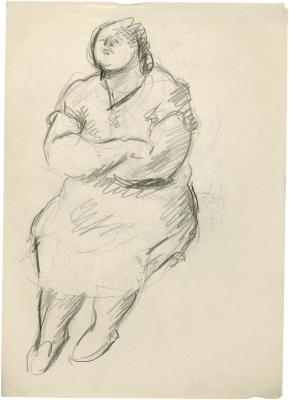[Seated woman]