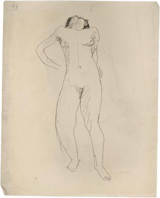 [Standing female nude]