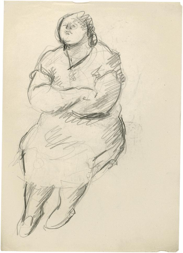 [Seated woman]