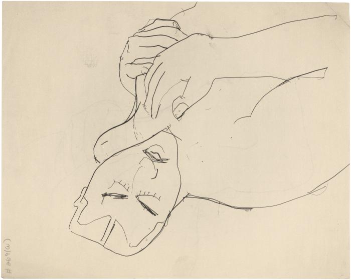 [Bust of reclining man]