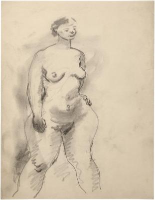 [Standing female nude]