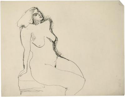 [Female nude in chair]