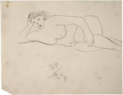 [Reclining female nude]