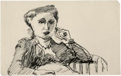 [Seated woman]