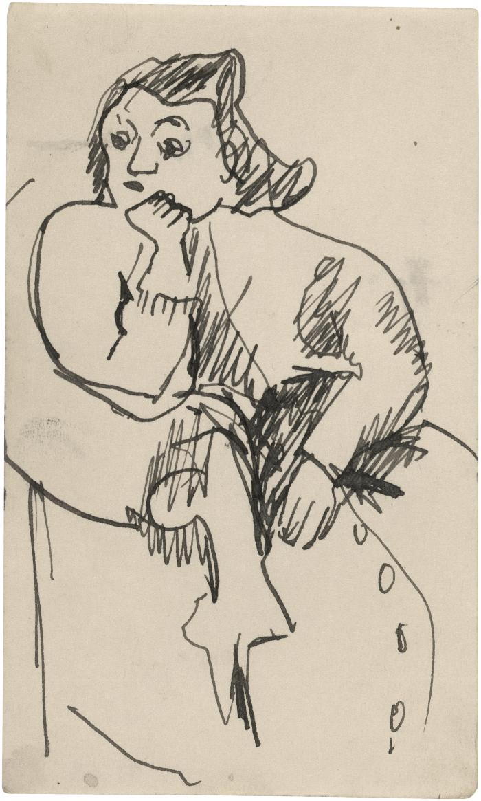[Seated woman]