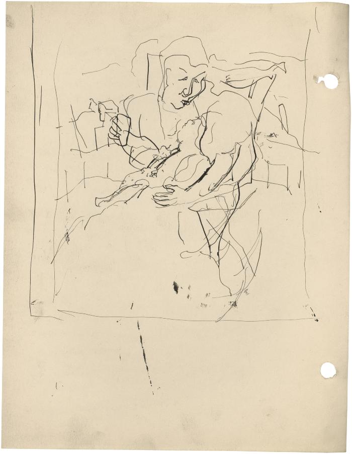 [Seated mother and child]