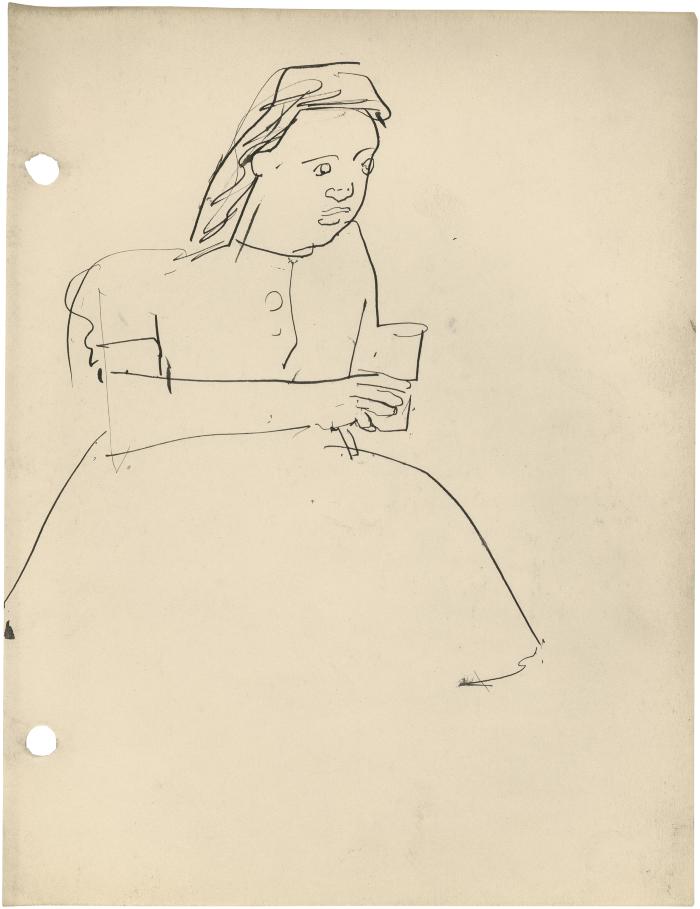 [Woman with drinking glass]