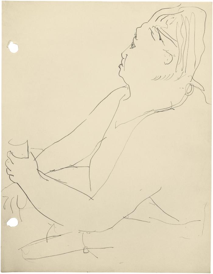 [Seated woman]