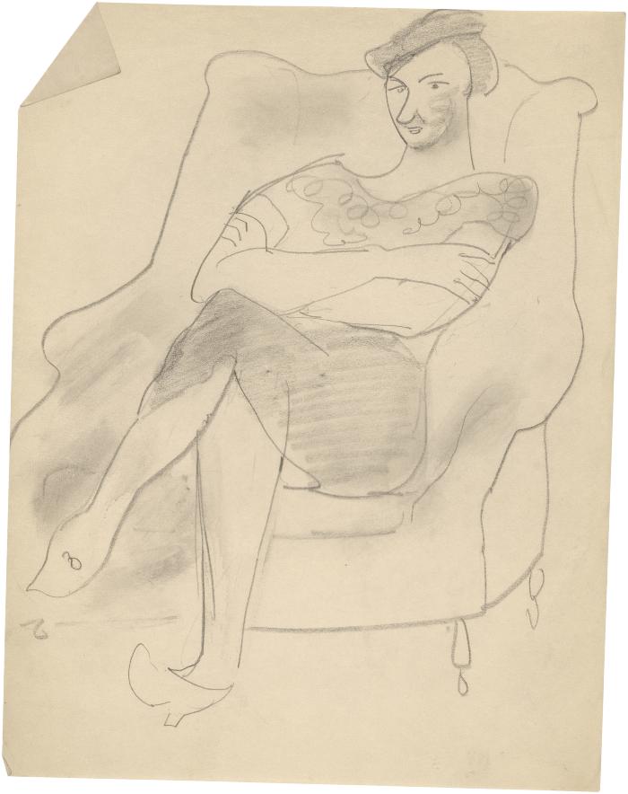 [Woman in armchair]