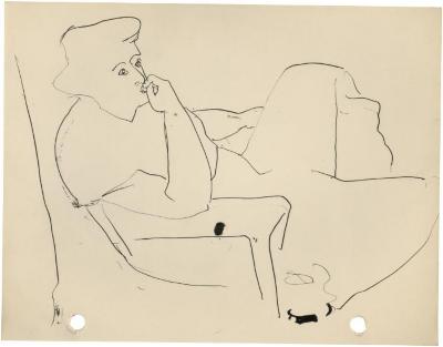 [Woman in armchair]