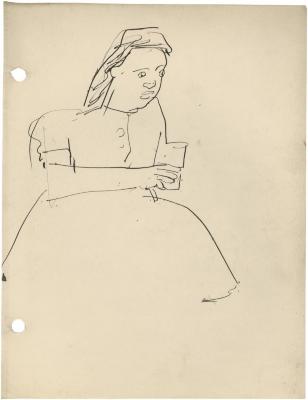 [Woman with drinking glass]
