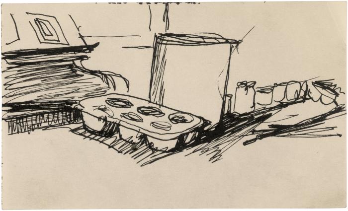 [Still life with muffin tin]