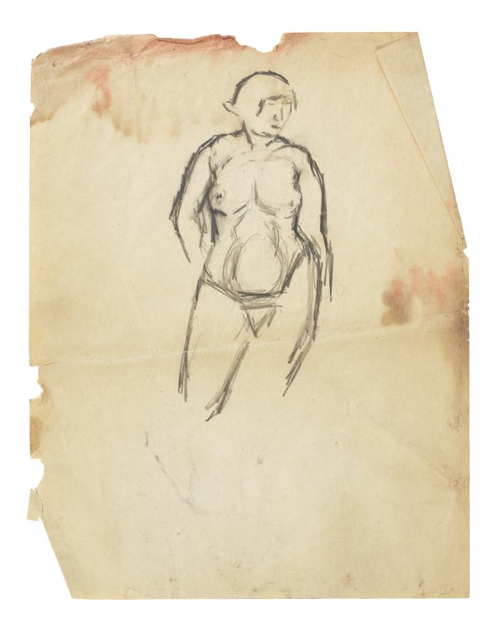 [Standing female nude]