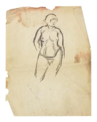 [Standing female nude]