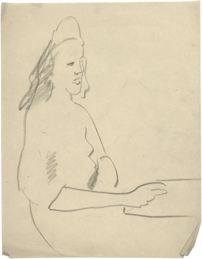 [Seated woman]