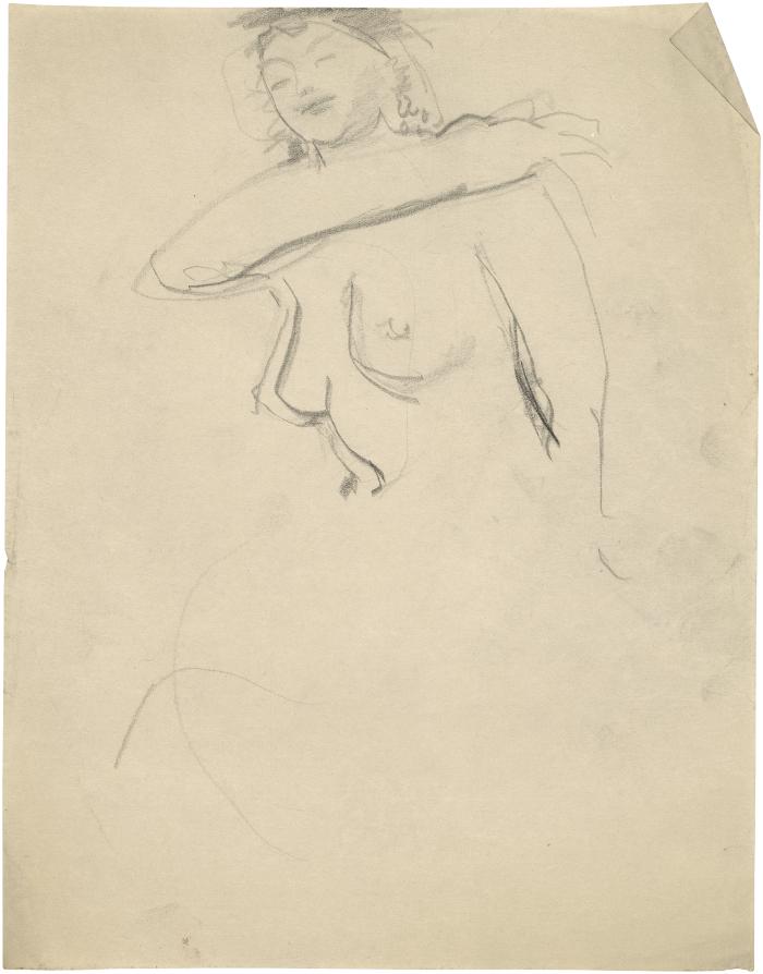 [Seated female nude]