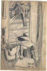 [Reclining figure reading] The Scribble-In Book, page 70