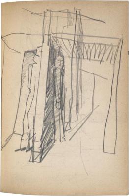 [Figures on subway platform] The Scribble-In Book, page 93