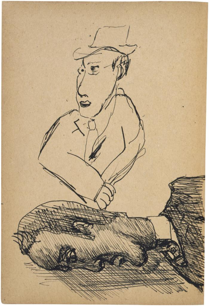 [Bust of a man / bust of a man] The Scribble-In Book, page 212