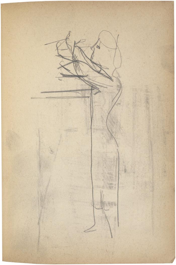 [Woman standing at table] The Scribble-In Book, page 81