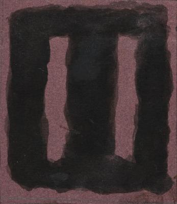 [Maquette of <i>Black on Maroon</i>, <i>Seagram Mural Sketch</i>, 1958]