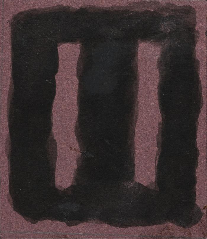 [Maquette of <i>Black on Maroon</i>, <i>Seagram Mural Sketch</i>, 1958]